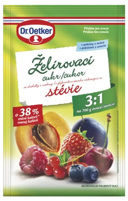 Želírovací cukr se stévií Dr. Oetker