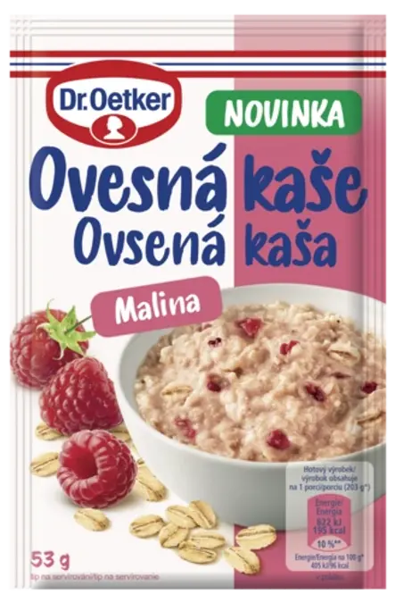 Ovesná kaše Malina Dr. Oetker
