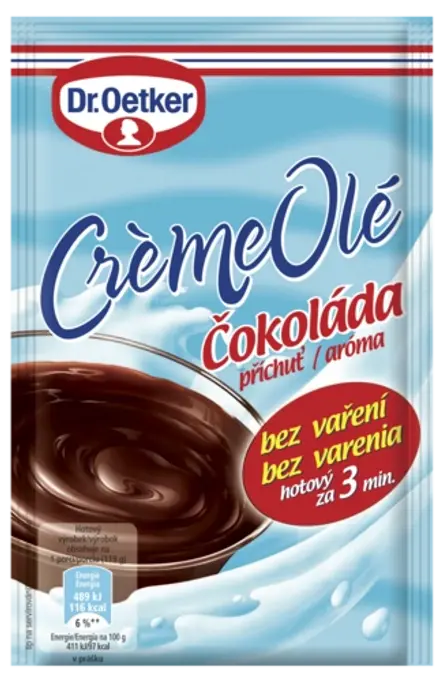 Crème Olé čokoládová příchuť Dr. Oetker