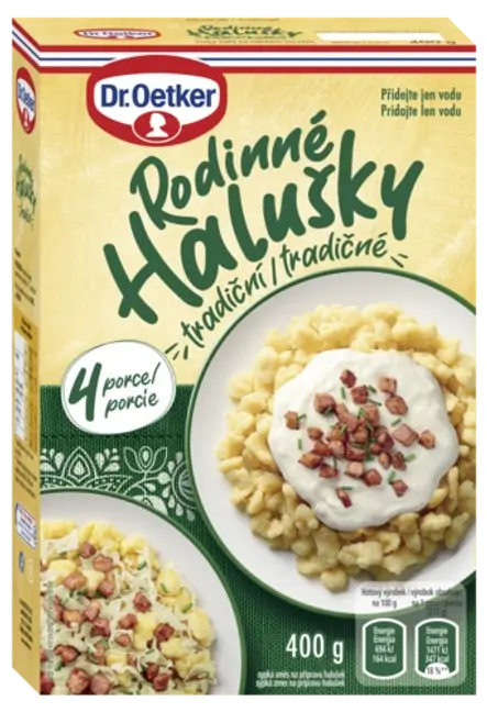 Halušky Dr. Oetker