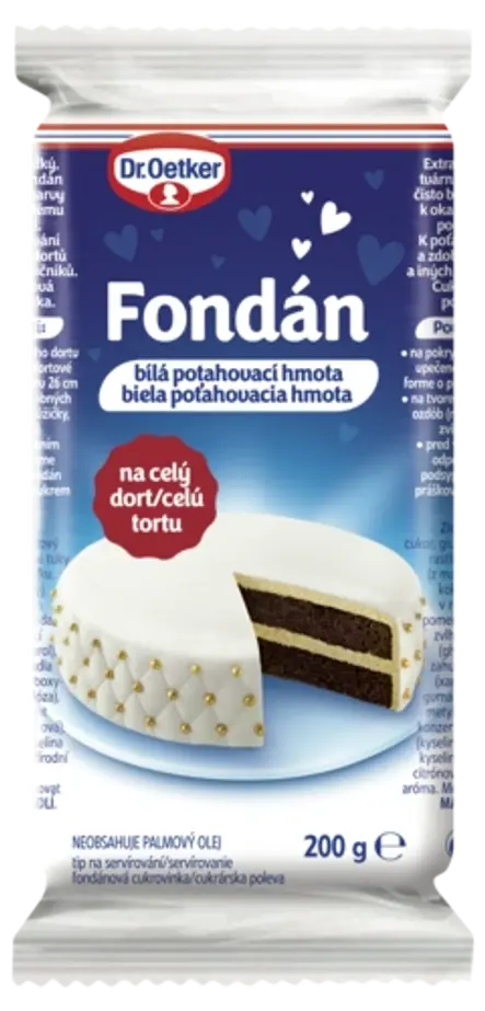 Fondán bílá potahovací hmota Dr. Oetker
