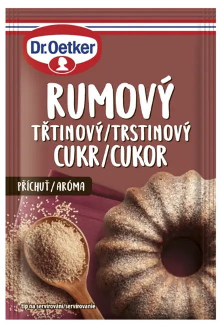 Třtinový cukr s rumovou příchutí Dr. Oetker