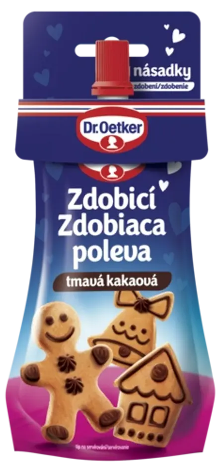 Zdobicí poleva tmavá kakaová Dr. Oetker