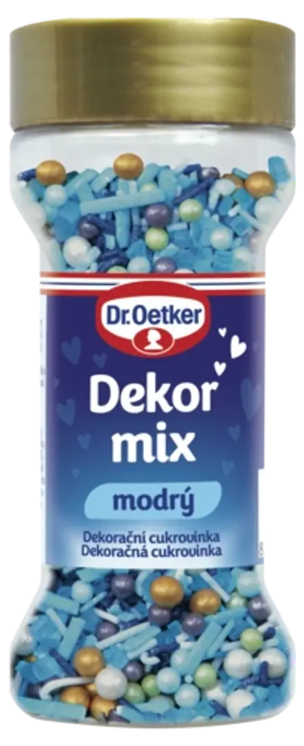 Dekor mix modrý Dr. Oetker