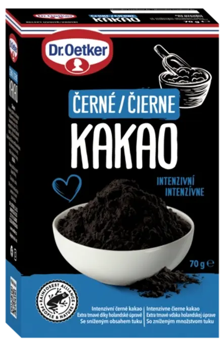 Černé kakao Dr. Oetker prosáté
