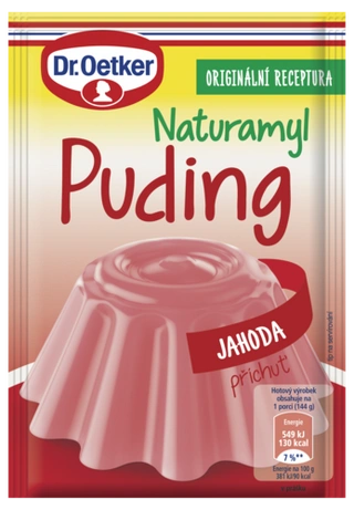 Naturamyl Puding jahoda příchuť Dr. Oetker