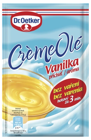 Crème Olé vanilka příchuť Dr. Oetker