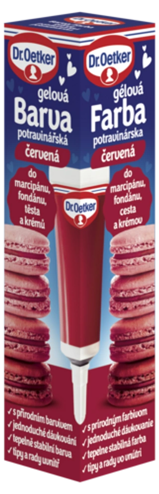 Barva gelová potravinářská červená Dr. Oetker