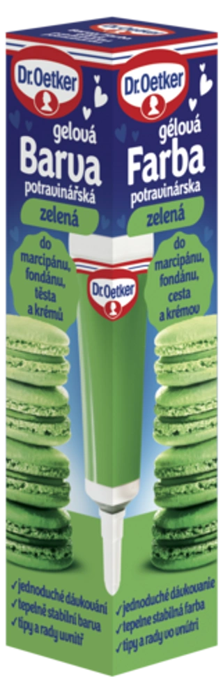 Barva gelová potravinářská zelená Dr. Oetker