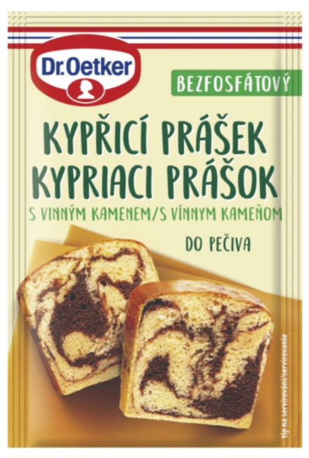 Kypřicí prášek do pečiva s vinným kamenem Dr. Oetker
