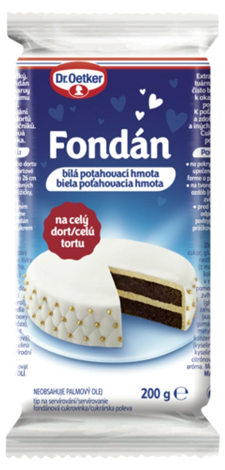 Fondán bílá potahovací hmota Dr. Oetker