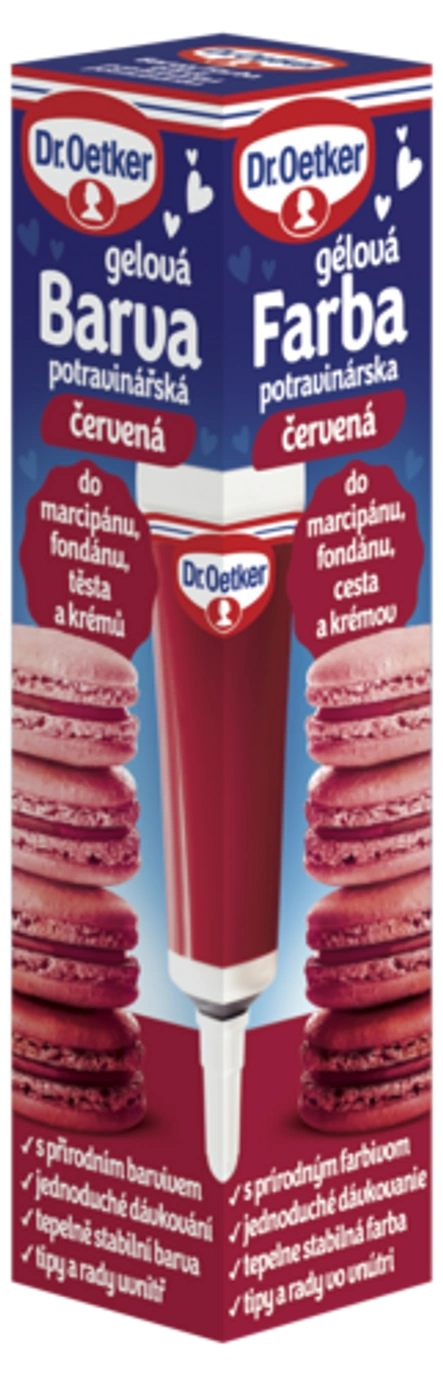 Barva gelová potravinářská červená Dr. Oetker