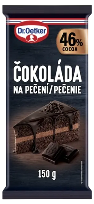 Dr. Oetker Čokoláda na pečení 46 % 150 g