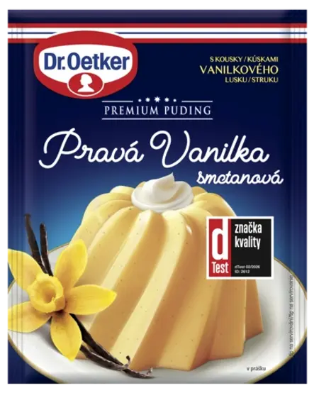 Premium Puding Pravá Vanilka smetanová Dr. Oetker
