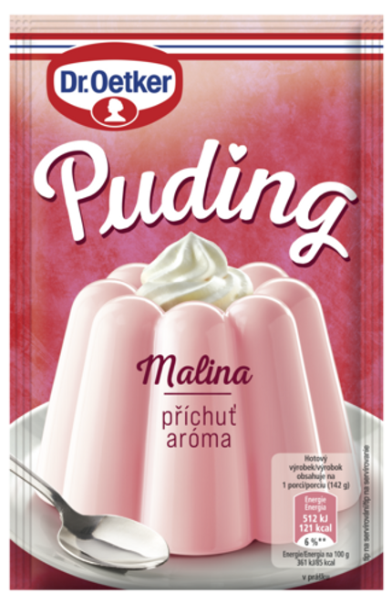 Dr. Oetker Dr. Oetker Puding příchuť Malina