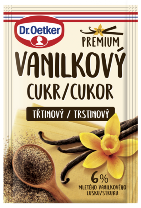Dr. Oetker Premium Vanilkový cukr třtinový