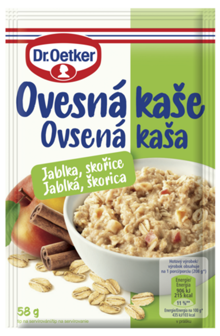 Dr. Oetker Ovesná kaše Jablka, skořice