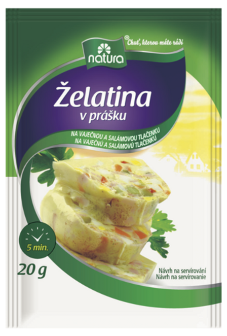 Dr. Oetker Natura Želatina na vaječnou a salámovou tlačenku