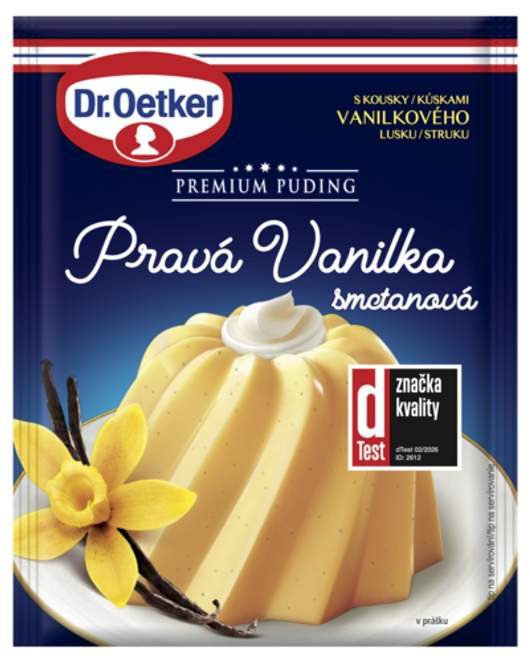 Dr. Oetker Premium Puding Pravá Vanilka smetanová