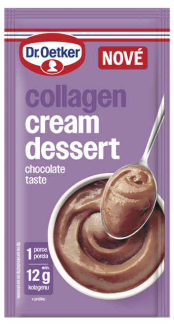 Dr. Oetker Collagen cream dessert chocolate taste