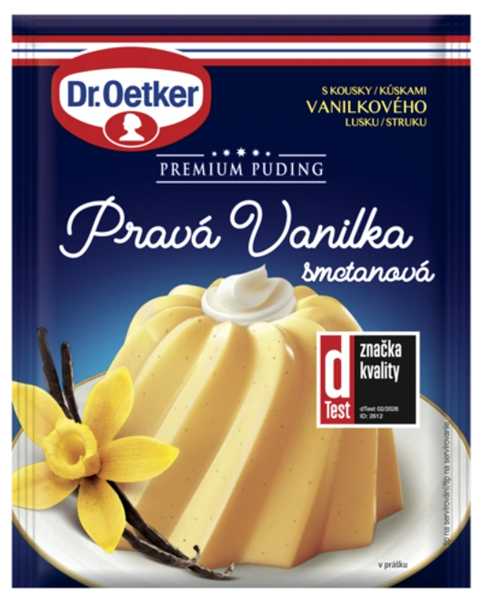 Dr. Oetker Premium Puding Pravá Vanilka smetanová