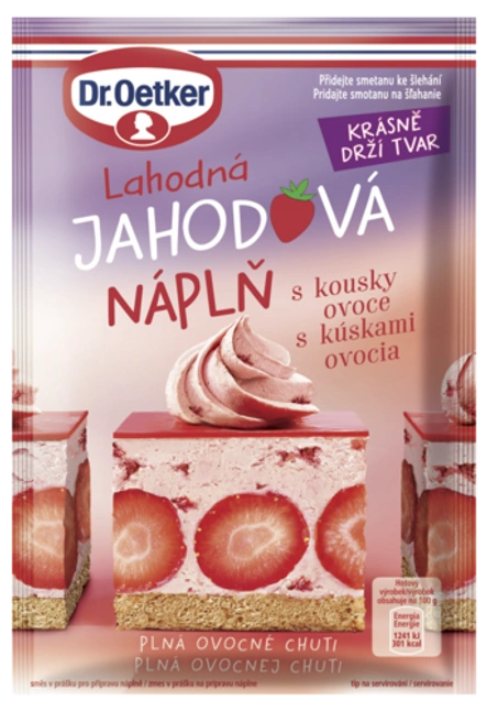 Jahodová náplň Dr. Oetker