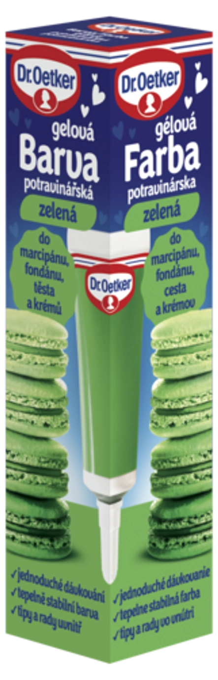 Barva gelová potravinářská zelená Dr. Oetker