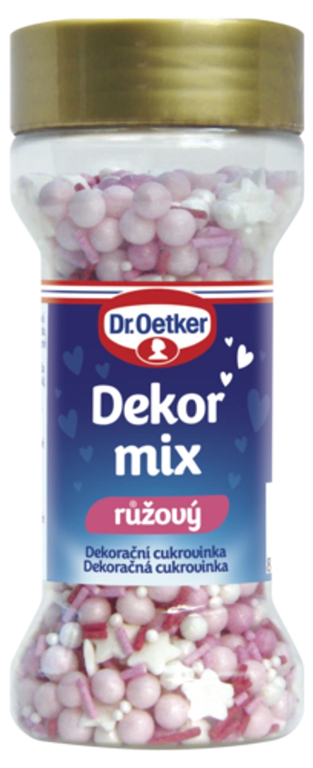 Dekor mix růžový Dr. Oetker