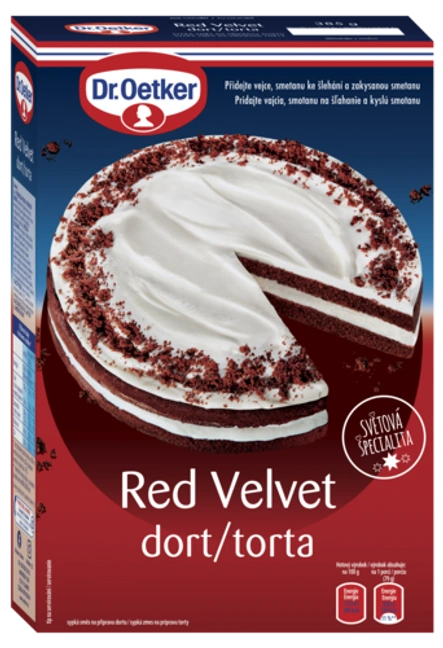 Red Velvet dort Dr. Oetker (směsi na korpus)