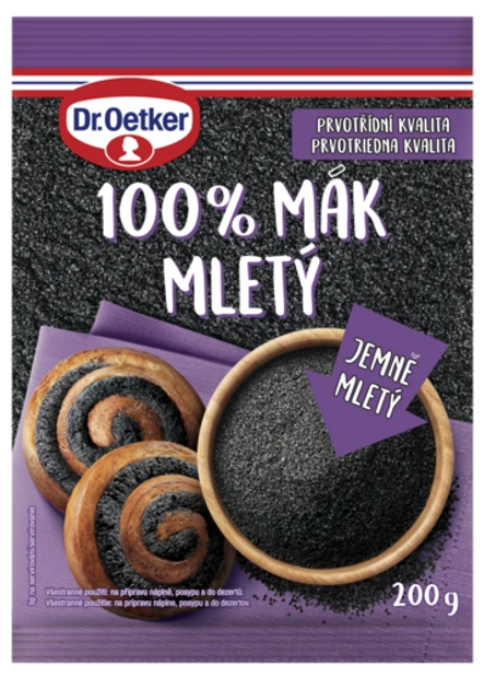 100% Mák mletý Dr. Oetker mletého