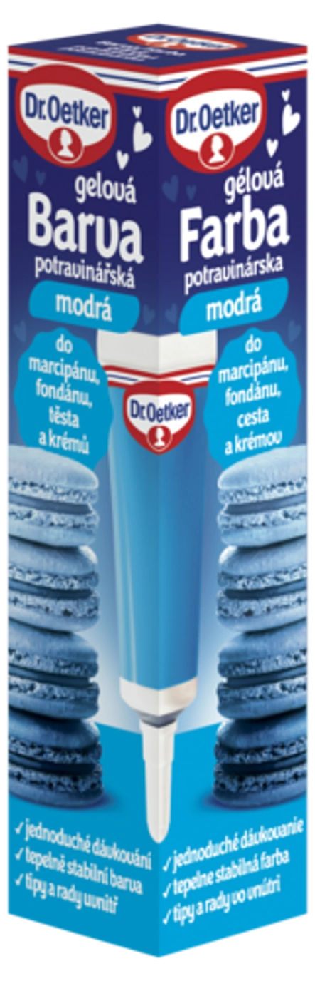 Barva gelová potravinářská modrá Dr. Oetker 