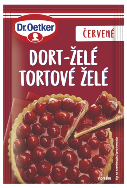 Dort-želé červené Dr. Oetker