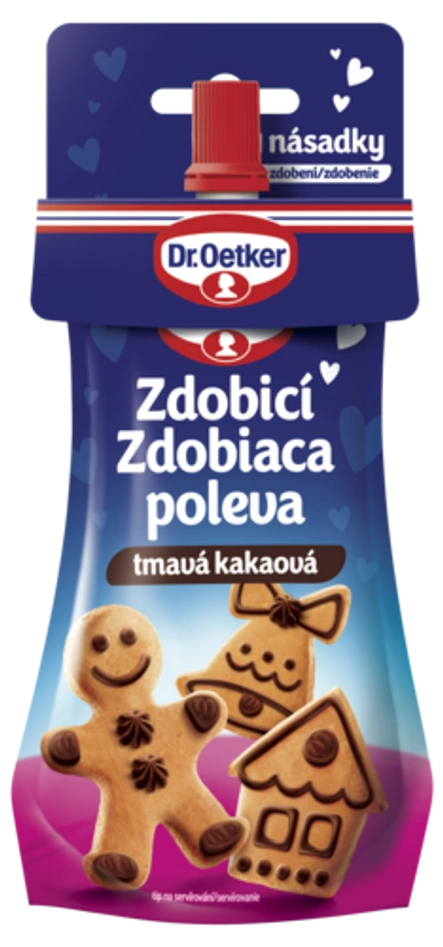 Zdobicí poleva tmavá kakaová Dr. Oetker