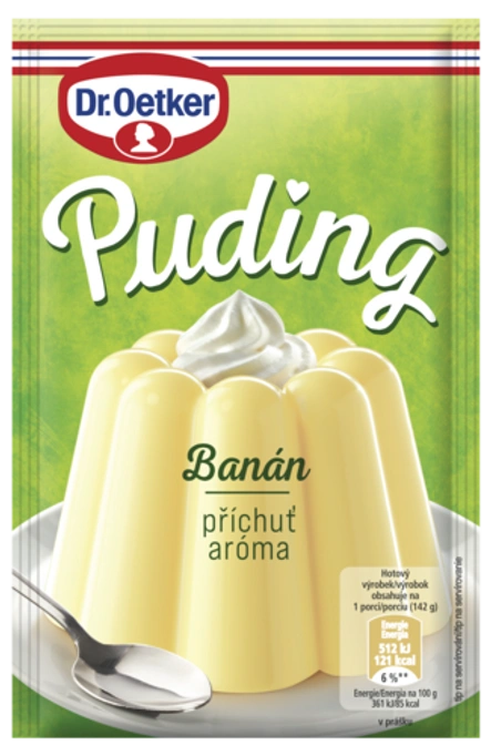 Dr. Oetker Puding příchuť Banán