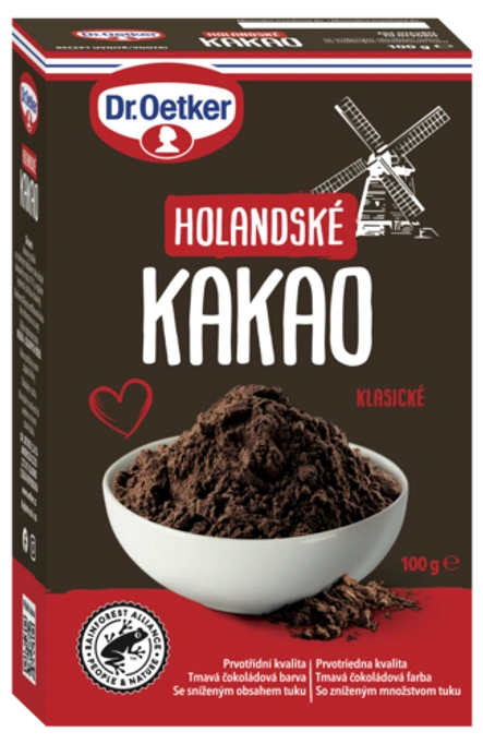 Holandské kakao Dr. Oetker prosáté