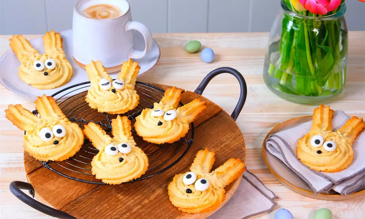 Velikonoční cookies ve tvaru zajíce